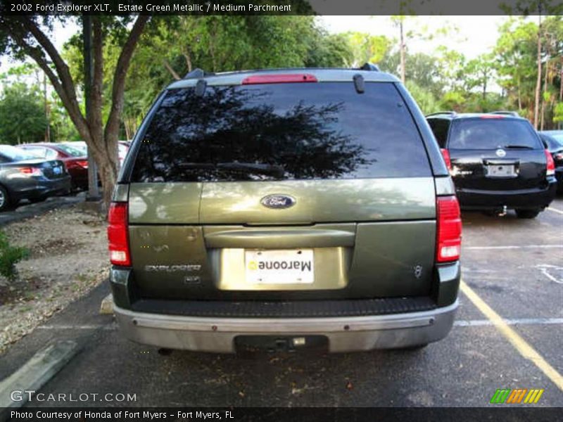 Estate Green Metallic / Medium Parchment 2002 Ford Explorer XLT