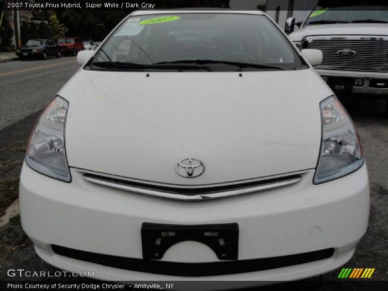Super White / Dark Gray 2007 Toyota Prius Hybrid