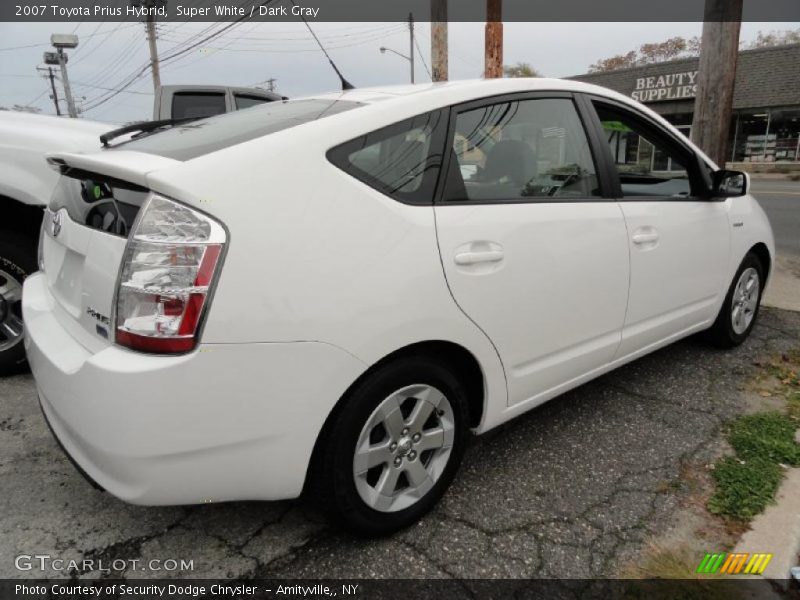 Super White / Dark Gray 2007 Toyota Prius Hybrid