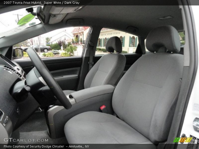 Super White / Dark Gray 2007 Toyota Prius Hybrid