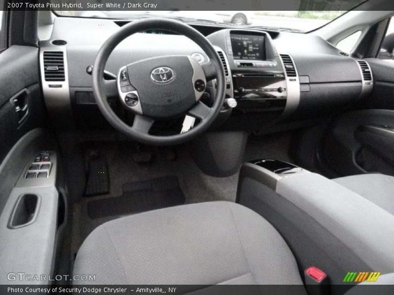 Super White / Dark Gray 2007 Toyota Prius Hybrid