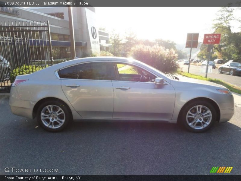 Palladium Metallic / Taupe 2009 Acura TL 3.5