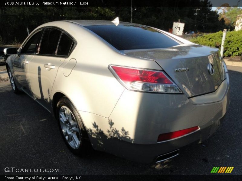 Palladium Metallic / Taupe 2009 Acura TL 3.5