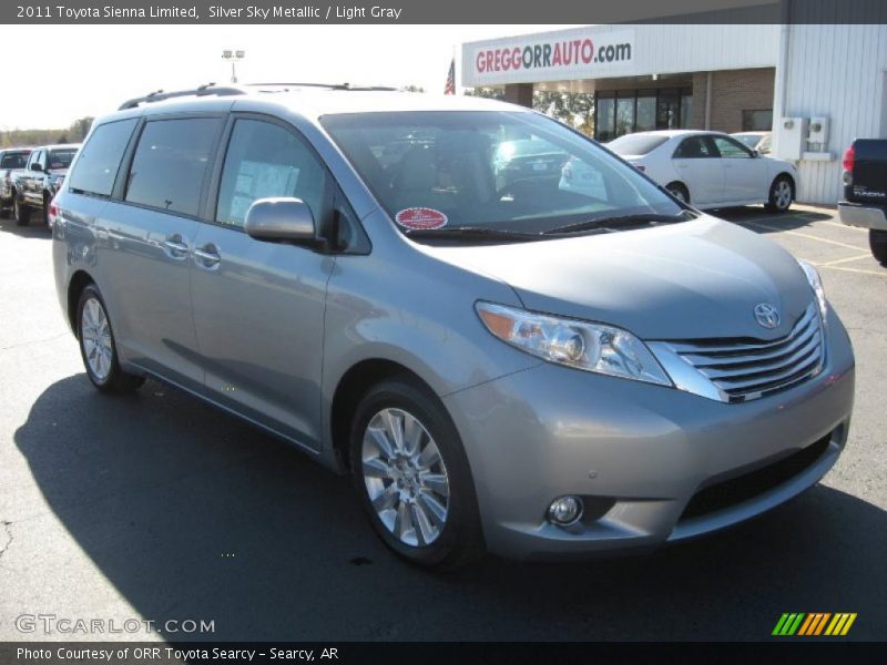 Silver Sky Metallic / Light Gray 2011 Toyota Sienna Limited