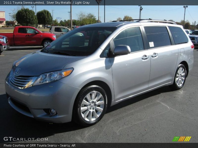 Silver Sky Metallic / Light Gray 2011 Toyota Sienna Limited