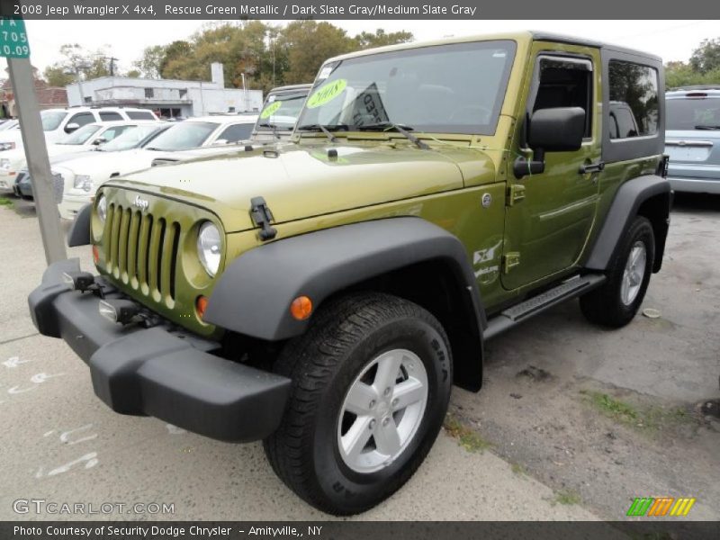 Rescue Green Metallic / Dark Slate Gray/Medium Slate Gray 2008 Jeep Wrangler X 4x4