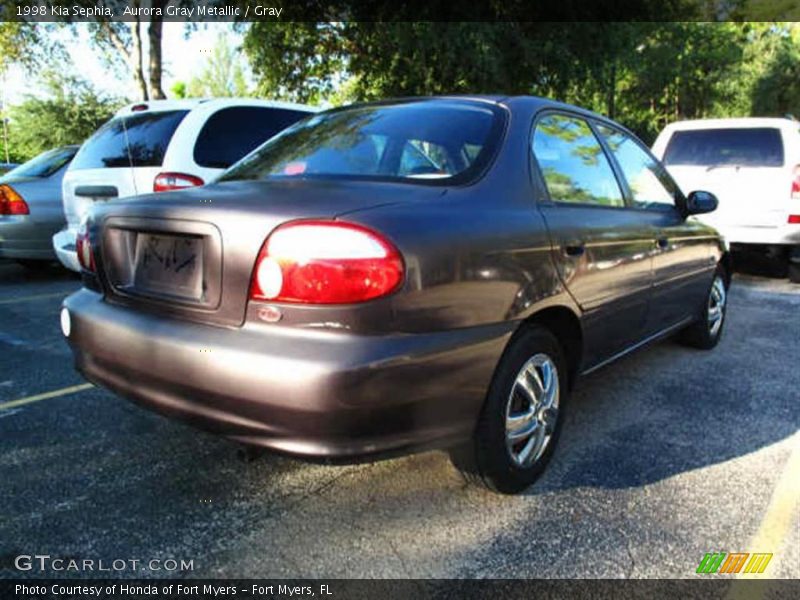 Aurora Gray Metallic / Gray 1998 Kia Sephia