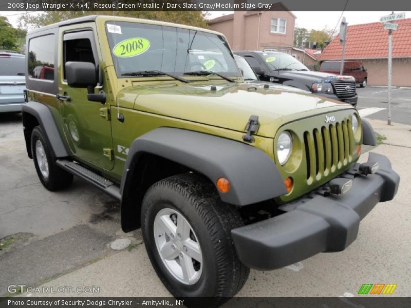 Rescue Green Metallic / Dark Slate Gray/Medium Slate Gray 2008 Jeep Wrangler X 4x4