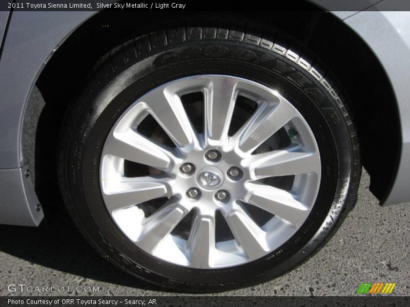Silver Sky Metallic / Light Gray 2011 Toyota Sienna Limited