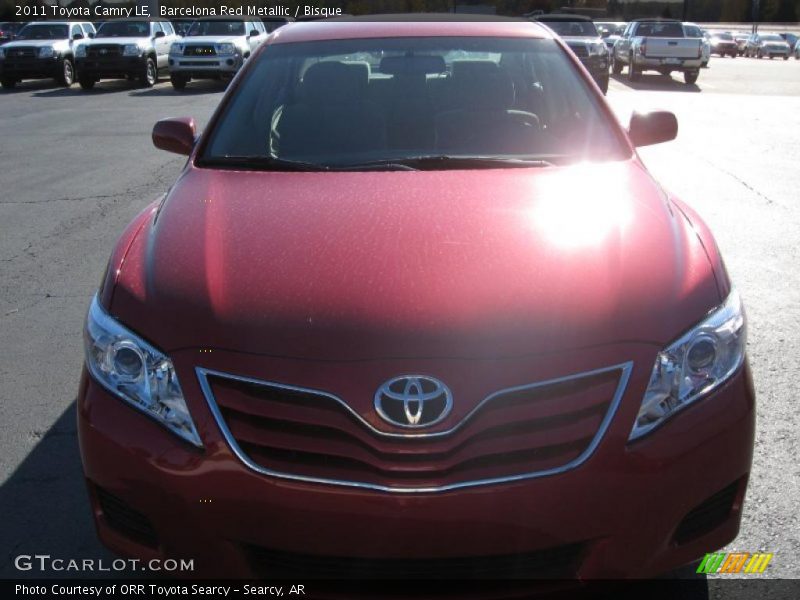 Barcelona Red Metallic / Bisque 2011 Toyota Camry LE