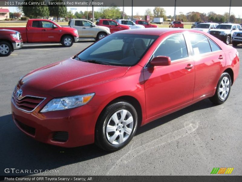 Barcelona Red Metallic / Bisque 2011 Toyota Camry LE