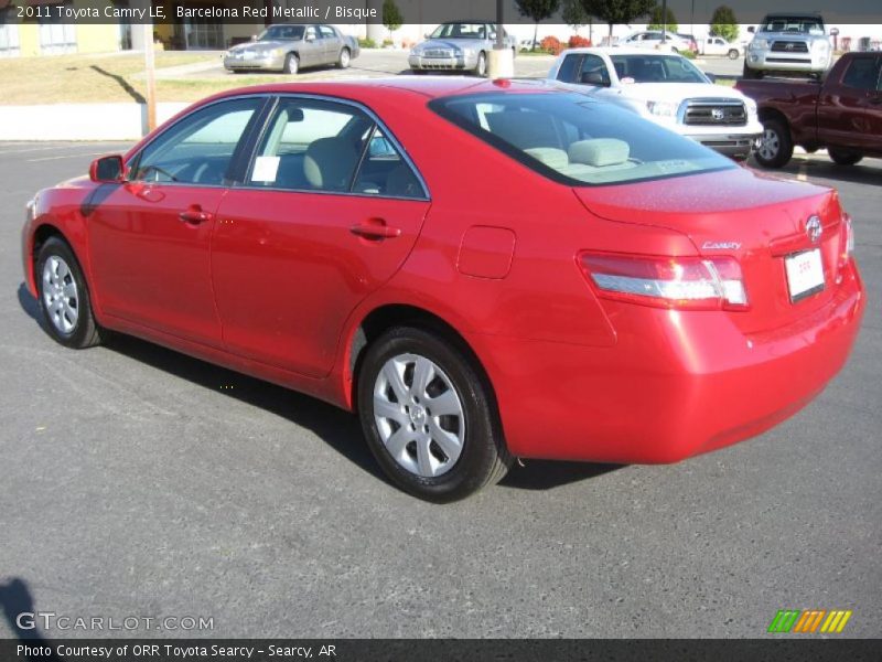 Barcelona Red Metallic / Bisque 2011 Toyota Camry LE