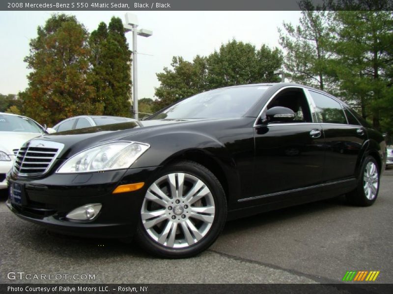 Black / Black 2008 Mercedes-Benz S 550 4Matic Sedan