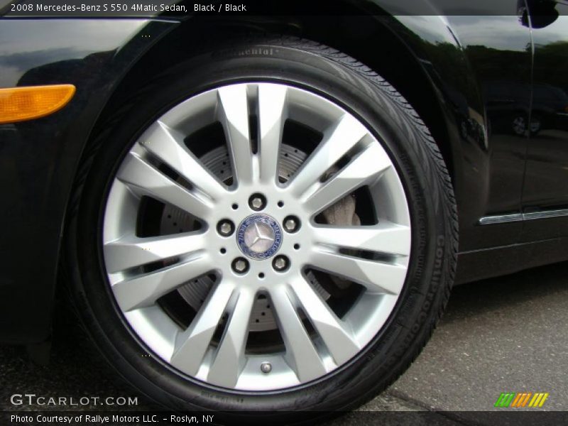 Black / Black 2008 Mercedes-Benz S 550 4Matic Sedan
