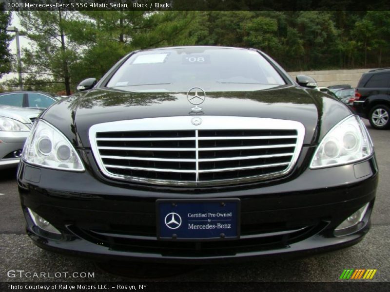 Black / Black 2008 Mercedes-Benz S 550 4Matic Sedan