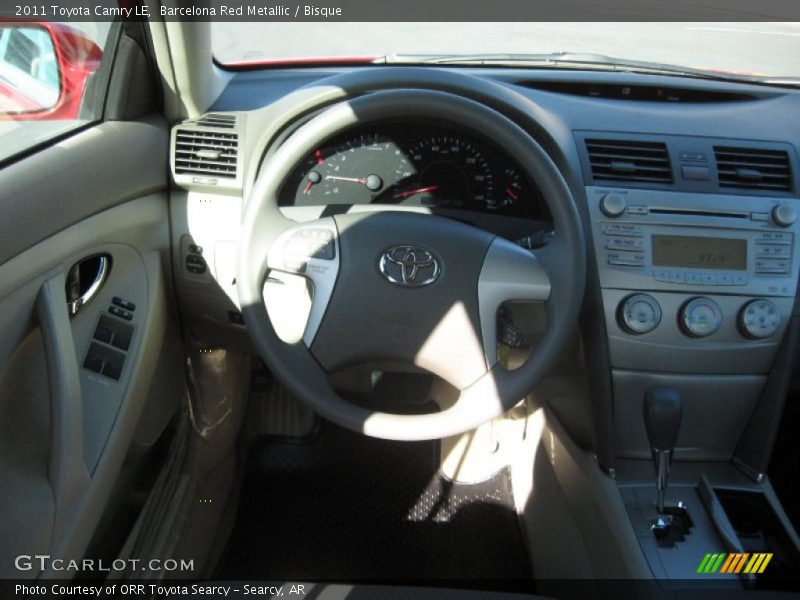 Barcelona Red Metallic / Bisque 2011 Toyota Camry LE