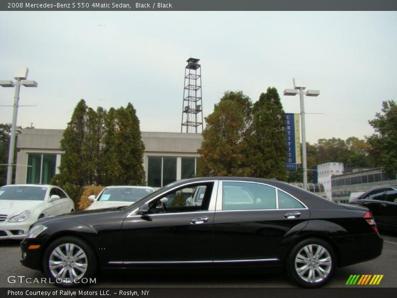 Black / Black 2008 Mercedes-Benz S 550 4Matic Sedan