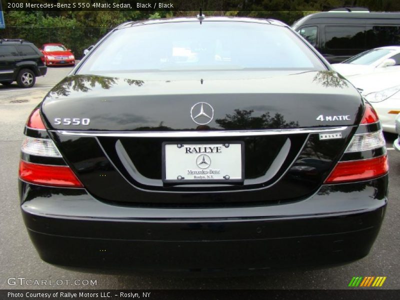 Black / Black 2008 Mercedes-Benz S 550 4Matic Sedan
