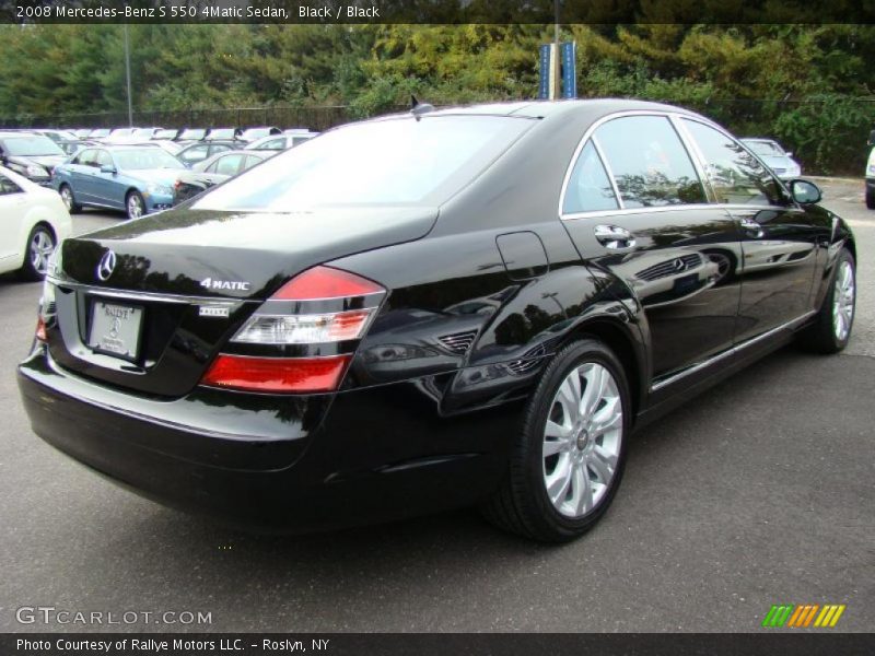 Black / Black 2008 Mercedes-Benz S 550 4Matic Sedan