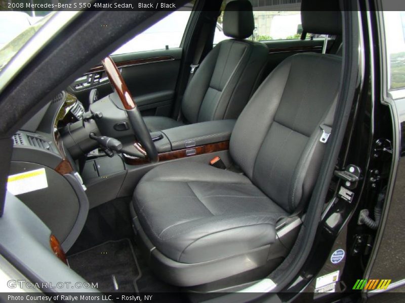 Black / Black 2008 Mercedes-Benz S 550 4Matic Sedan