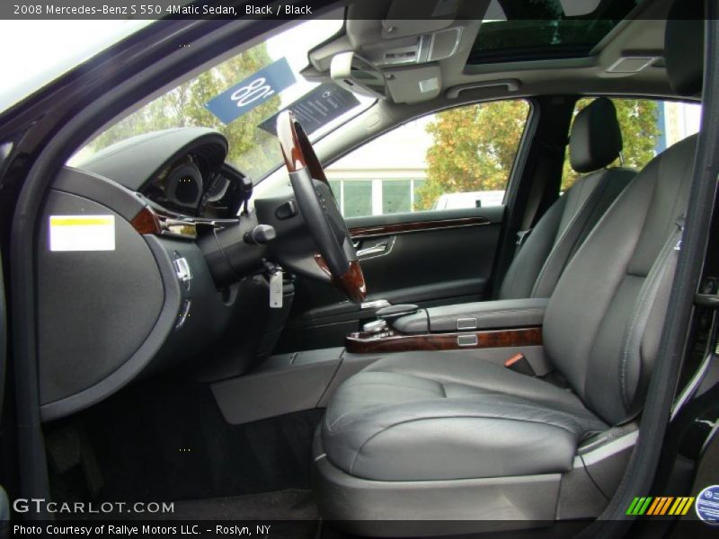 Black / Black 2008 Mercedes-Benz S 550 4Matic Sedan