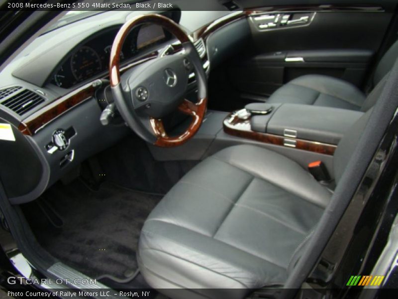 Black / Black 2008 Mercedes-Benz S 550 4Matic Sedan