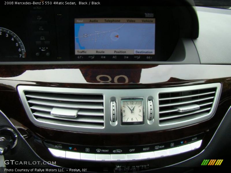 Black / Black 2008 Mercedes-Benz S 550 4Matic Sedan