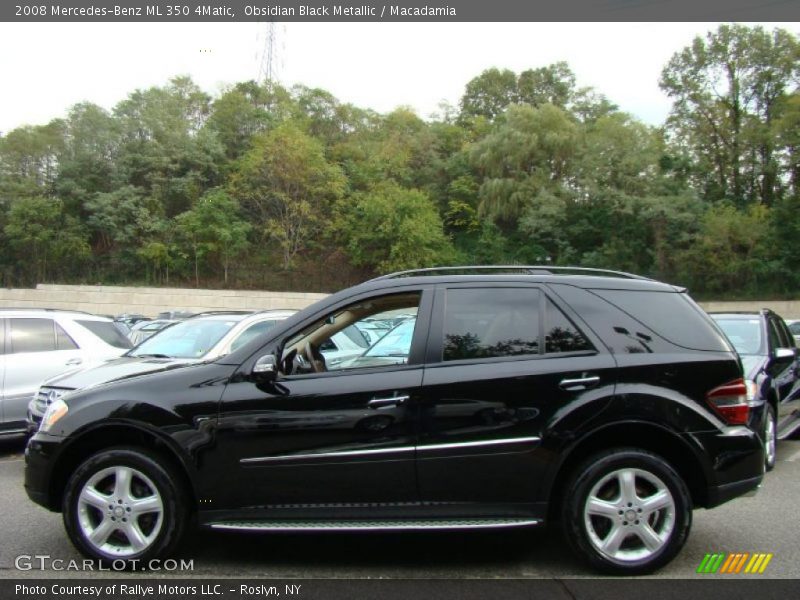 Obsidian Black Metallic / Macadamia 2008 Mercedes-Benz ML 350 4Matic