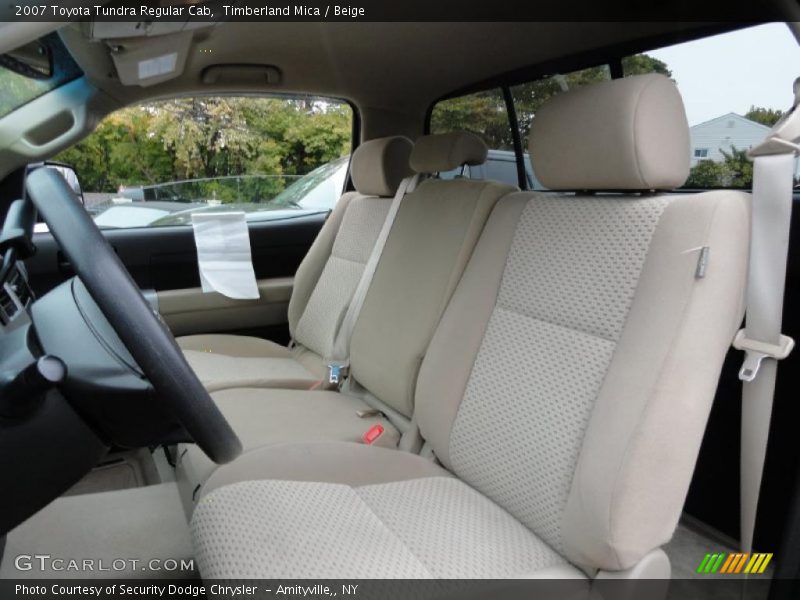  2007 Tundra Regular Cab Beige Interior