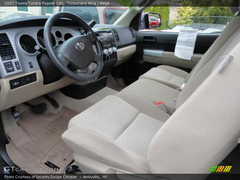 Beige Interior - 2007 Tundra Regular Cab 