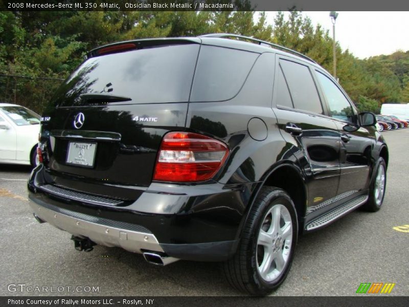 Obsidian Black Metallic / Macadamia 2008 Mercedes-Benz ML 350 4Matic