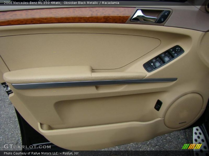 Obsidian Black Metallic / Macadamia 2008 Mercedes-Benz ML 350 4Matic
