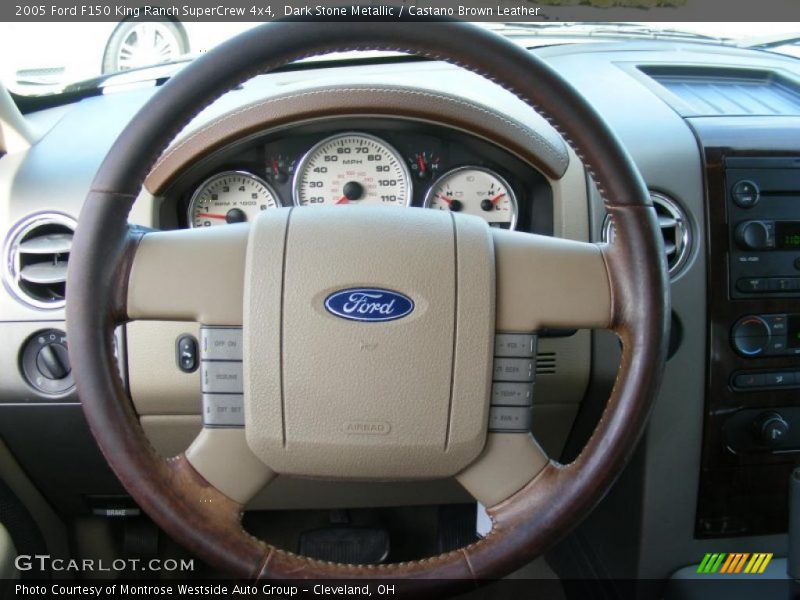 Dark Stone Metallic / Castano Brown Leather 2005 Ford F150 King Ranch SuperCrew 4x4