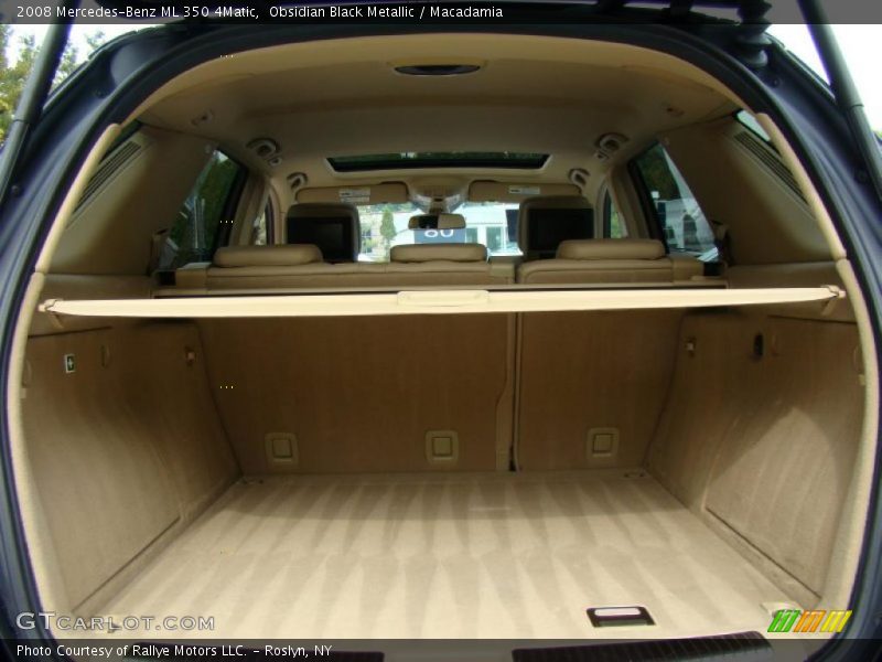 Obsidian Black Metallic / Macadamia 2008 Mercedes-Benz ML 350 4Matic