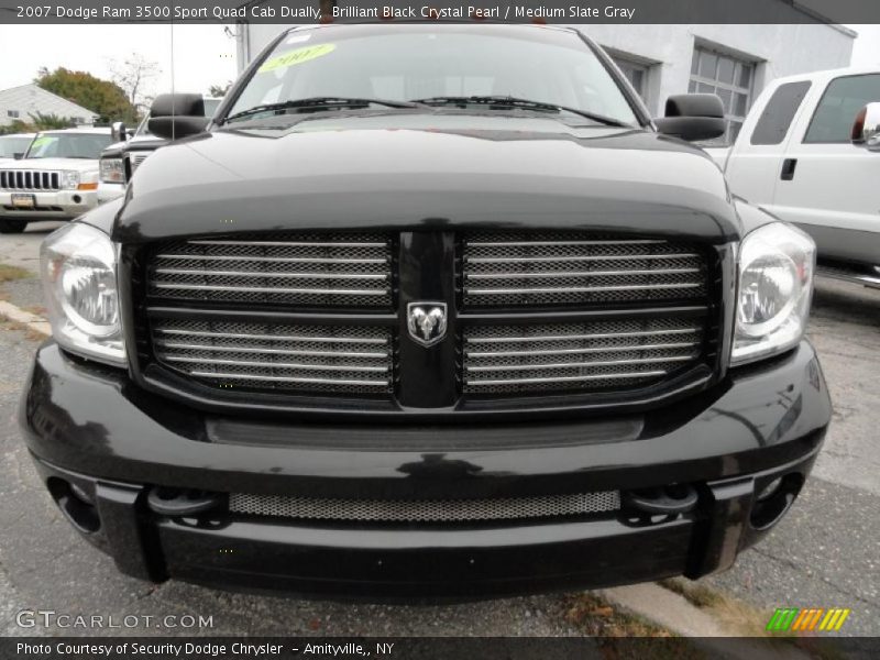 Brilliant Black Crystal Pearl / Medium Slate Gray 2007 Dodge Ram 3500 Sport Quad Cab Dually