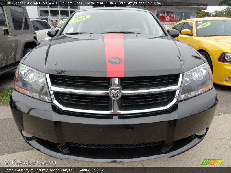 Brilliant Black Crystal Pearl / Dark Slate Gray/Light Slate Gray 2008 Dodge Avenger R/T AWD