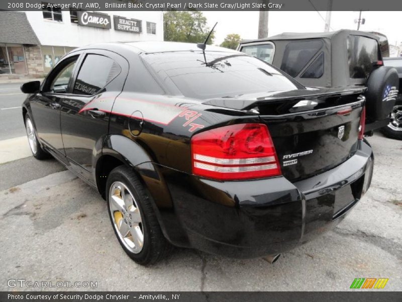 Brilliant Black Crystal Pearl / Dark Slate Gray/Light Slate Gray 2008 Dodge Avenger R/T AWD