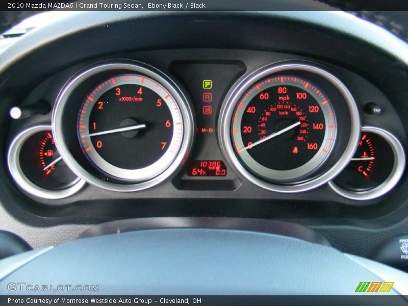 Ebony Black / Black 2010 Mazda MAZDA6 i Grand Touring Sedan