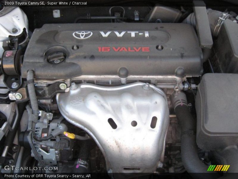 Super White / Charcoal 2009 Toyota Camry SE