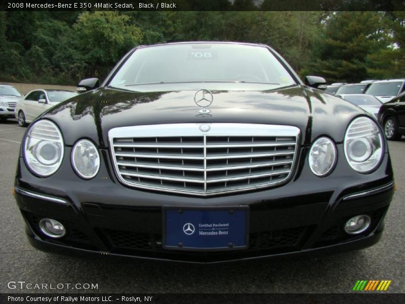 Black / Black 2008 Mercedes-Benz E 350 4Matic Sedan