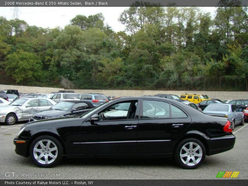Black / Black 2008 Mercedes-Benz E 350 4Matic Sedan
