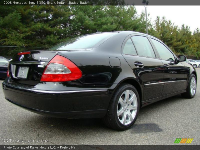 Black / Black 2008 Mercedes-Benz E 350 4Matic Sedan