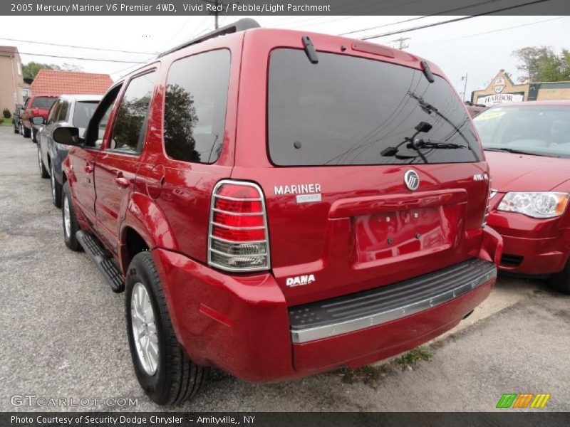 Vivid Red / Pebble/Light Parchment 2005 Mercury Mariner V6 Premier 4WD