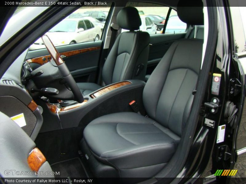 Black / Black 2008 Mercedes-Benz E 350 4Matic Sedan