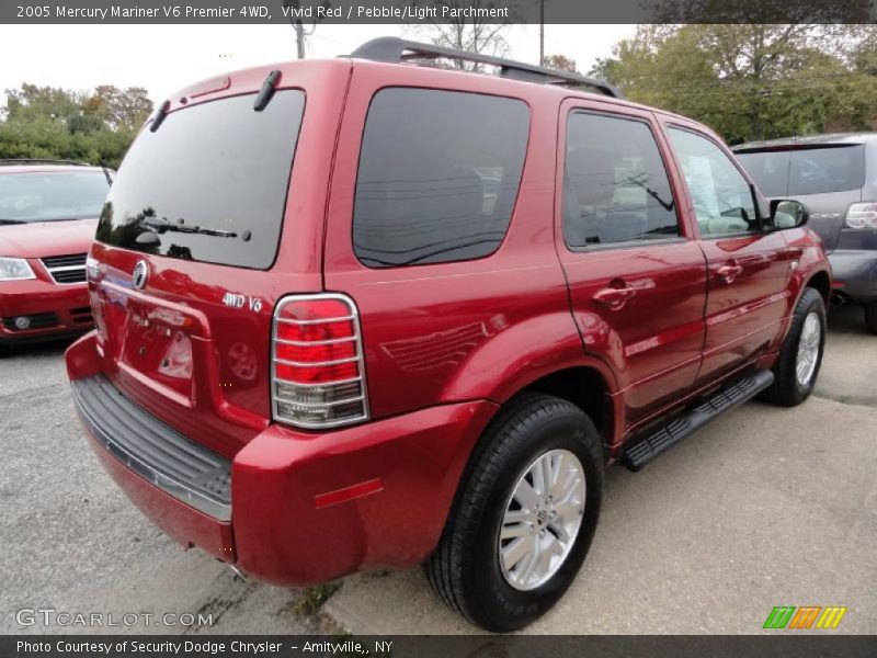 Vivid Red / Pebble/Light Parchment 2005 Mercury Mariner V6 Premier 4WD