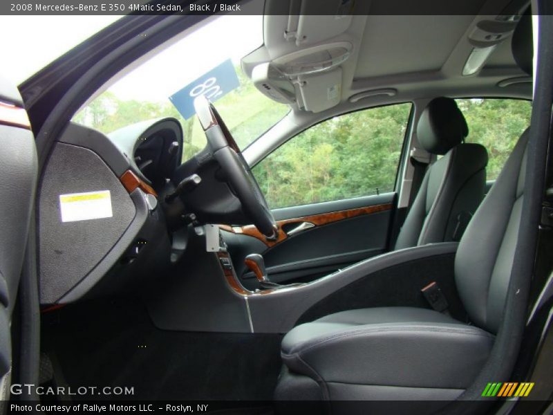 Black / Black 2008 Mercedes-Benz E 350 4Matic Sedan