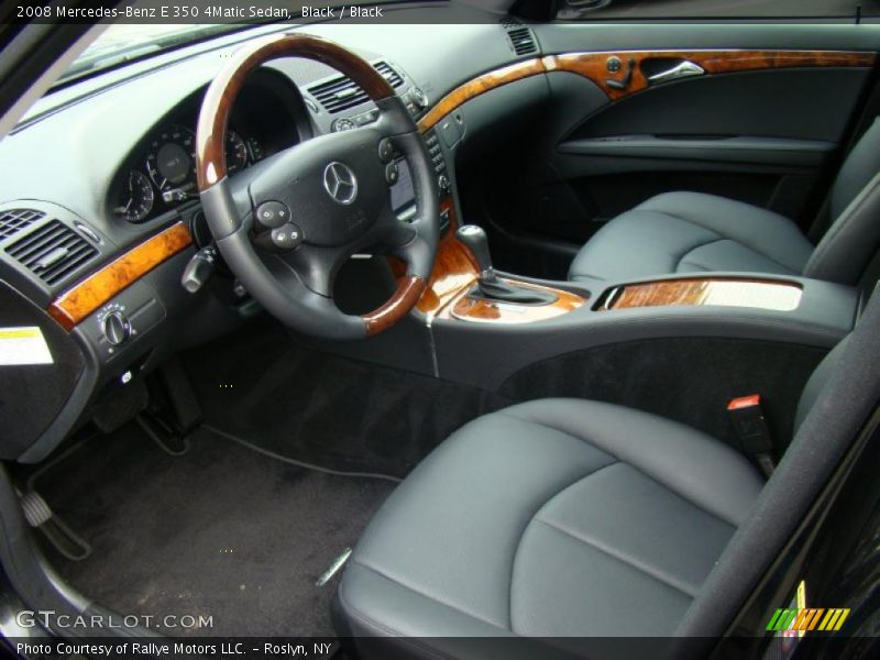 Black / Black 2008 Mercedes-Benz E 350 4Matic Sedan