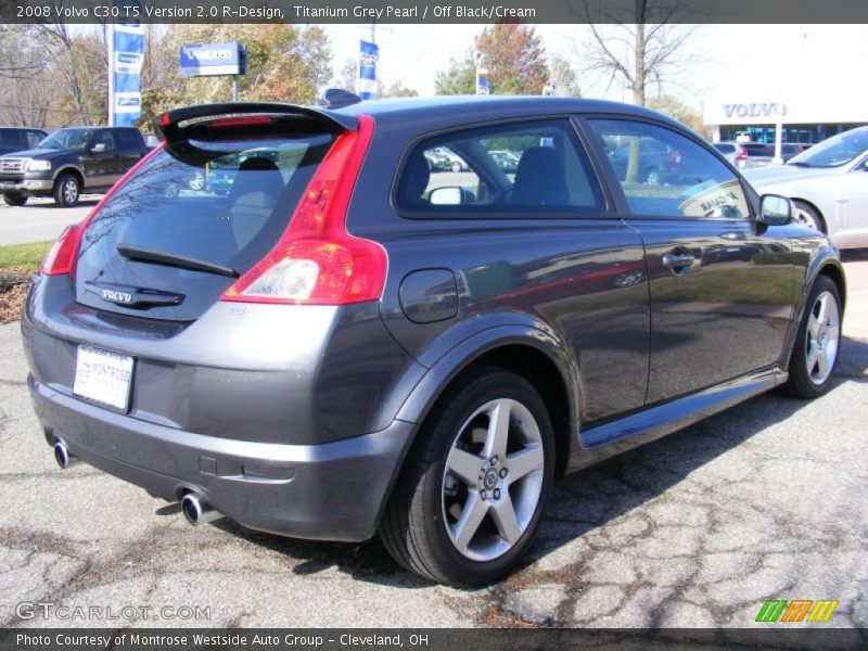 Titanium Grey Pearl / Off Black/Cream 2008 Volvo C30 T5 Version 2.0 R-Design