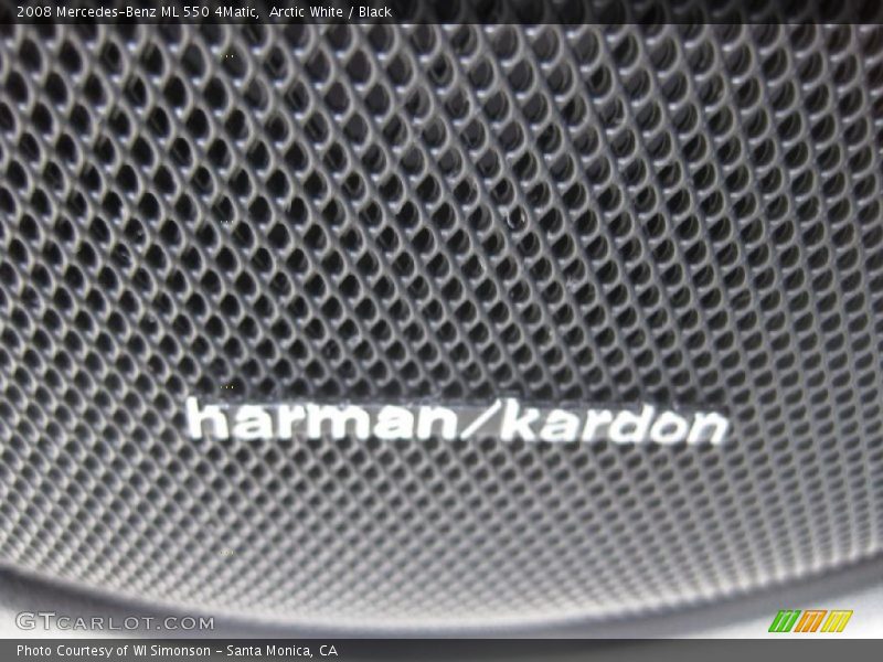 Arctic White / Black 2008 Mercedes-Benz ML 550 4Matic