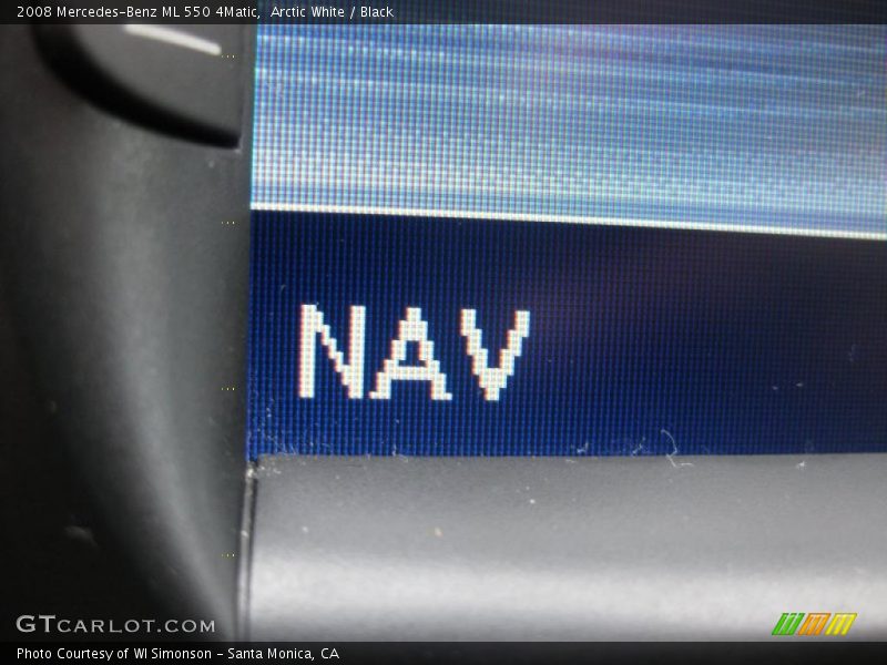 Arctic White / Black 2008 Mercedes-Benz ML 550 4Matic